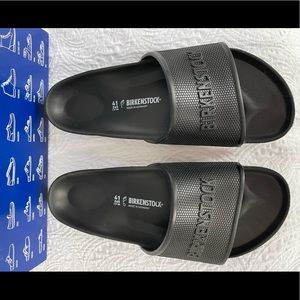BRAND NEW IN BOX Birkenstock Barbados EVA slide in black. Size 41 (m 8/w10 US).